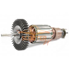 Ротор (Якорь) Black&Decker B&D AST1XC, CD51, CD71CRE, CD71RE, KR50, KR50CRE, KR50RE, KR55CRE (L-141 мм, D-35 мм, 6 зубов, прямо)